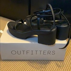 UO Claire Lace-Up Platform Sandal